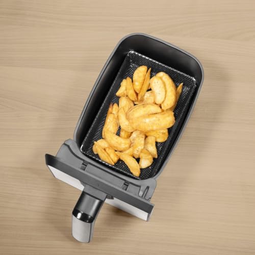 Xavax Mesh Basket for Air Fryers, Non-Stick, Oven-Safe, 12.5 x 20 cm, Black