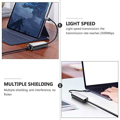 Lurrose Adaptador Usb C para Ethernet Conector de Internet Gigabit Ethernet Usb 3. 0 Am a Rj 45 Hub