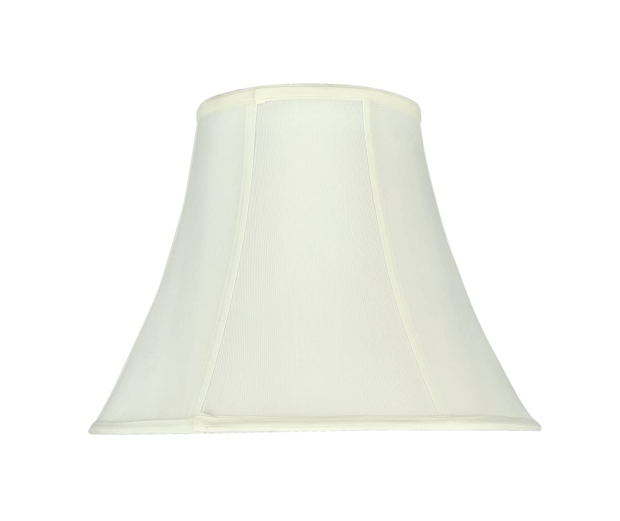 Aspen Creative 58053A Bell Uno Lamp Shade in Chiffon White, 7" Top x 14" Bottom x 11" Slant Height, Slip UNO 36mm