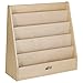 ECR4Kids Streamline Single-Sided Book Display with Storage, Classroom Bookshelf, Natural