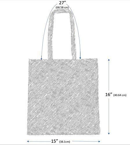 Atmos Green 100 Pack 15 X 16 Inch With 27" Handle Natural Color 5 Oz Recycled Cotton Reusable Grocery Bag Eco Friendly Super Strong Great Choice For School, Promotion, Branding & Gift Made In India #TOP5