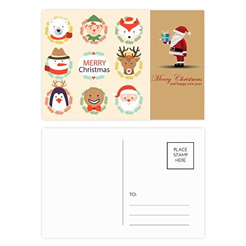 Cartes postales Joyeux Noël Bonhomme de neige rutilant en lot