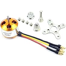 A2212 Brushless Motor 930KV 1000KV 1200KV 1400KV 1800KV 2200KV 2450KV 2700KV for RC Aircraft Plane Multi-Copter Brushless Outrunner Motor 1800KV Golden