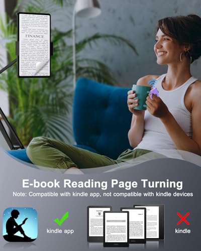 Image of [New Upgrade, Easy to Use] TikTok Scrolling Ring Remote Control, Camera Shutter Remote, Wireless Bluetooth Scrolling Ring for iPhone, iPad, iOS, Android - Light Purple