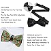 WUXEKZO Men's Boys Pre-Tied Bow Tie for Party, Festivals, Graduation, Fashion Tropical Palm Leaves Hibiscus Creative Cravat Necktie