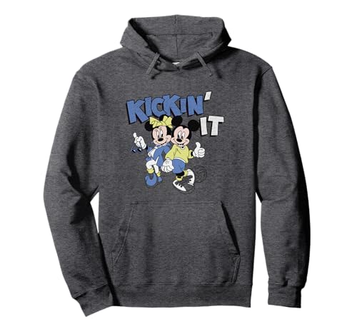 Mickey & Minnie Pullover Hoodie sweat chaud Disney pour l'hiver