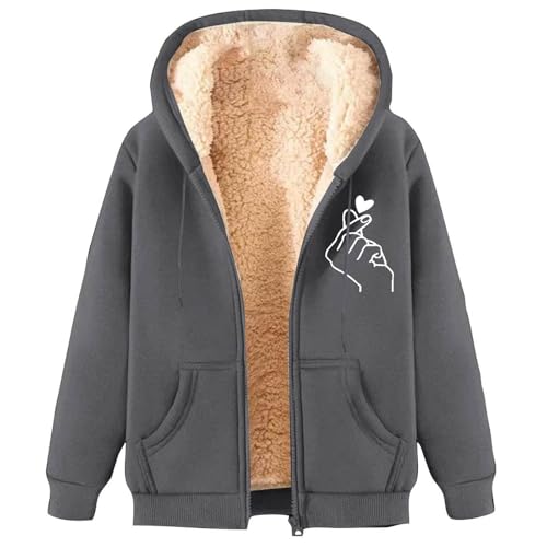 Womens Sherpa Lined Zip Up Hoodies Oversize Graphic Print Fall Y2k Casual Jacket Mens Long Sleeve Hoodie Sweatshirts4
