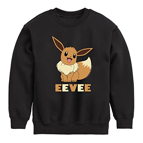 HYBRID APPAREL - Pokémon - Happy Eevee - Youth Crewneck Fleece Sweatshirt