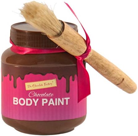 Body Chocolate Paint with paint brush Just warm us and apply chocolate sauce Delicious taste, Natural ingredients.