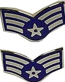 Lot of 2 Senior Airman E-4 Lapel/Hat Pins USAF SrA