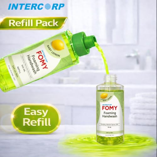 Image of Hydrating Foam Hand Wash Refill 500ml (Lemon - Pack of 1) | Soft & Refreshing Handwash Refill Foam | Gentle on Skin | 99% Germs Protection
