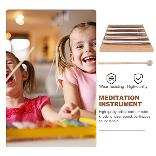 Generic Chime 5 - Opmerking Hand Chime Percussie Muziekinstrument Meditatie Bell Chime Herinneringsbel voor gebed, Yoga… - Image 5