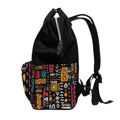 ALAZA African Ethinic Geometric Print Laptop Backpack Anti Theft Purse Backpack for Women Men,15.6 inch Doctor Bag College Backpacks Travel Casual Daypack4