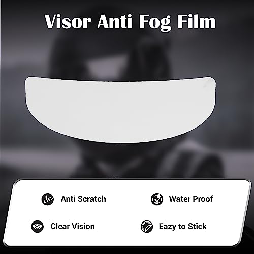 Image of NIKAVI Motorcycle Helmet Visor Protector - Helmet Face Shield Insert Fog-Resistant Clear Visor for Riding in Humid Cold Weather, Easy to Install, No Glue Residue Left, Long-Term Effect
