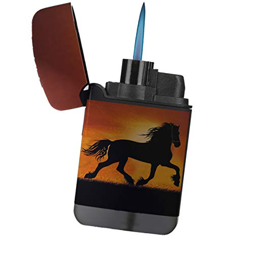 Encendedor Turbo Flameless con Agarre de Goma Negro miniatura 1