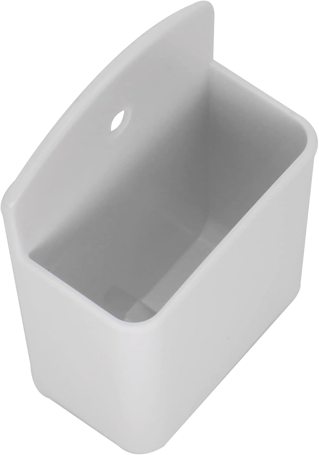 2 Pcs Wall Mount Remote Control Storage Boxes Holders Self Adhesive Storage Box for Home Office School (White)