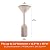 Modern Leisure Monterey Stand-Up Patio Heater Cover - Weather-Resistant Fabric - Heavy-Duty Outdoor Furniture Protection - 32" D (Top) x 18.5" D (Bottom) x 95" H - Khaki