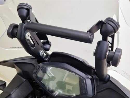 Support de fixation GPS moto Cosmo Aprilia Caponord 1200 guidon et bulle