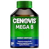 Cenovis Mega B Tablets 200 - High-Strength Vitamin B Formula B-Group Vitamins Support Energy Levels, Healthy Nervous & Immune System Function - Reduces Free Radical Formation in the Body
