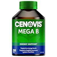 Cenovis Mega B Tablets 200 - High-Strength Vitamin B Formula B-Group Vitamins Support Energy Levels, Healthy Nervous & Immune System Function - Reduces Free Radical Formation in the Body