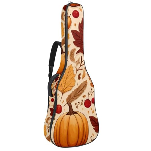 Housse de guitare imprimé Thanksgiving de 109 cm, idée cadeau originale pour musicien