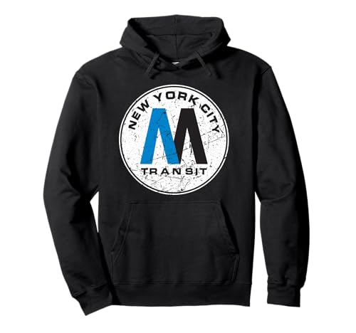 NYC Transit Subway Train Retro New York Subway Pullover Hoodie