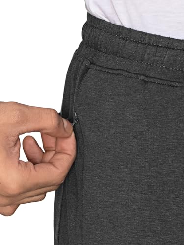 Image of XYXX Athleisure Men's Cotton Modal Track Pant | Antimicrobial Peach Finish | Solid Ace Regular Fit Casual Lounge Pant with Zipper Pocket