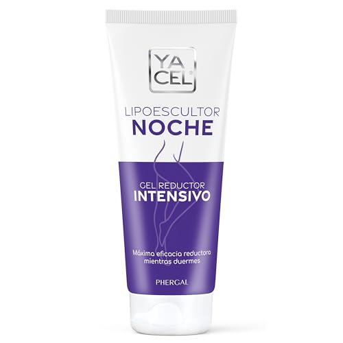 Yacel Lipoescultor Noche | Gel Lipe-Reductor Quemagrasas Noche | Reduce Grasas Localizadas y Elimina Líquidos | Apto en periodo de Lactancia | 200ml