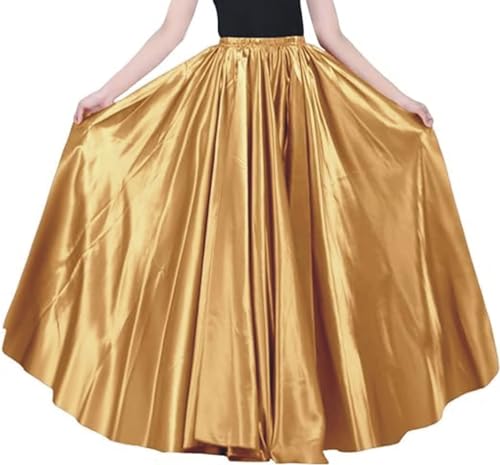 Image of Radhika 'n' Dhaanya creation Women's Silk Fabric Double Umbrella Lehenga Skirt Flare 8 to 9 mtrs.