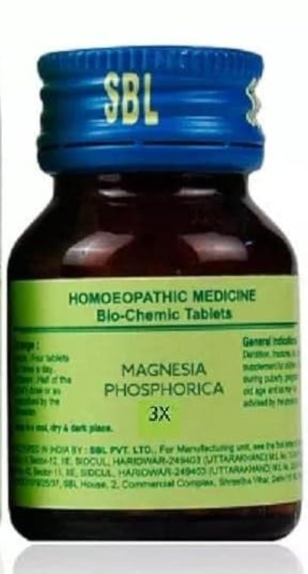 Homeopathic Medicine SBL Magnesium Phosphoricum 6x Tablet Pack of 3