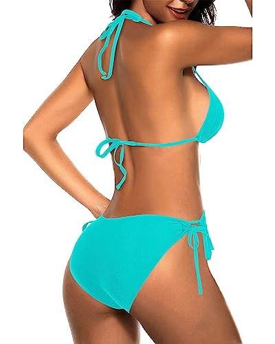 Image of Tempt Me Women Triangle Bikini Sets Tie Side Bathing Suit