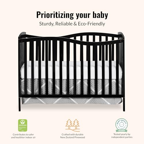 Image of Dream On Me Chelsea 5-in-1 Convertible Full Size Baby Crib, GREENGUARD Gold