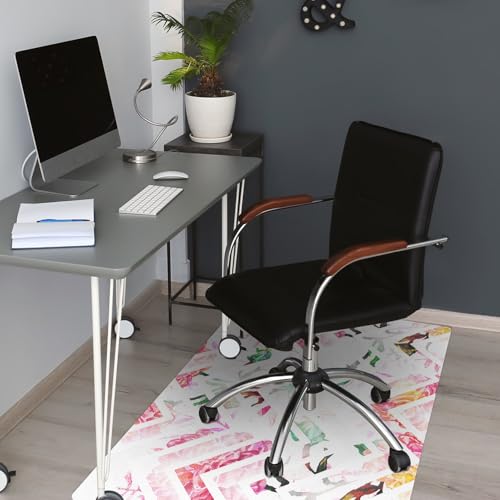 Tapis de sol protège-sol imperméable durable à motif chevrons - 5