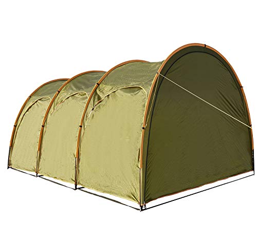 Family Camping Tunnel Tent Top Canopy Cover for Car Trailer BBQ Waterproof Portable 8-10 Person 15x10ft