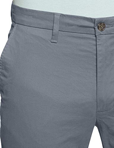 Image of Marks & Spencer Mens Solid Mid Rise Slim Fit Chinos