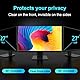 JEHOO 27 Zoll Monitor Blickschutzfilter für Computer 16:9 Seitenverhältnis, Monitor Blickschutzfolie, 27 Zoll Computer Sichtschutzfolie, Privacy Screen Bildschirmschutzfolie Monitor Sichtschutzfilter