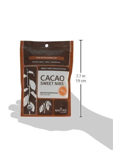 Navitas Naturals Organic Raw Cacao Nibs Sweetened, 4-Ounce Pouches (Pack of 2)_AB - Thumbnail 3