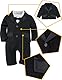mintgreen Baby Anzug Junge Hochzeit, Kleinkind Gentleman Blazer Strampler Fliege Outfits, Schwarz, 6-9 Monate, 70