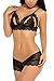 Avidlove Women Nightwear Lace Babydoll Bralette Lingerie Mini Teddy Mesh Chemise Black...
