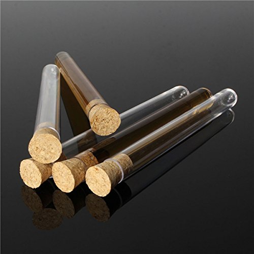 VIDOO 10/30Pcs 150 X 16Mm 20Ml Transparente Pp Reagenzgläser Mit Kork Stopper- 30Pcs
