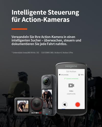 Magene C706 GPS Fahrradcomputer, Kartennavigation, 3,3-Zoll-Farb-Touchscreen, Dualband-Positionierung, Sprachbenachrichtigung, Metall Montage, Anpassbare Datenanzeige, Indoor-Training