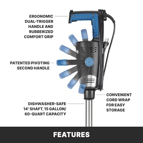 Image of Waring Commercial EvolutionX Immersion Blender, 1.5 Horsepower Motor, 14 inch Stainless Steel Shaft, Variable Speed, 15-Gallon Capacity, for Professional Hand Blender for Kitchens & Catering, WSB550X