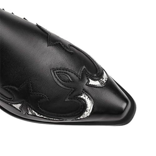 Men's Western Cowboy Motorcycle Ankle Boots4