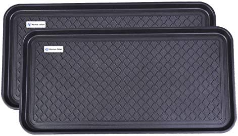 Home-Man Multi-Purpose Boot Tray Mat,Shoe Tray Mat,Dog Feeding Tray,Waterproof Trays for Indoor and Outdoor Floor Protection,30" x 15"/2 Pack