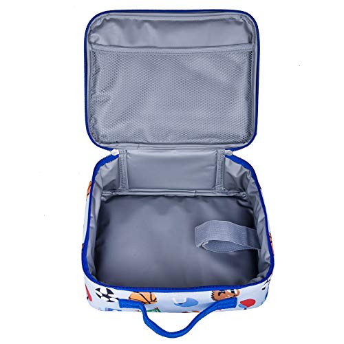 Wildkin Kids Insulated Lunch Box Bag For Boys And Girls, Perfect Size For Packing Hot Or Cold Snacks For School And Travel, Mom's Choice Award Winner, Bpa-Free, Olive Kids (Game On) #TOP7