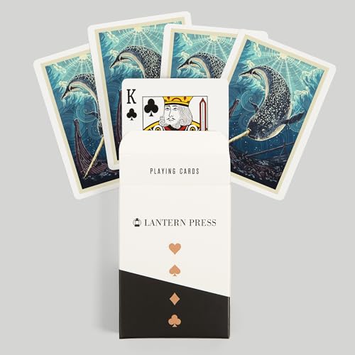Narwhal, Letterpress, 52 cartas de póker para adultos miniatura 6
