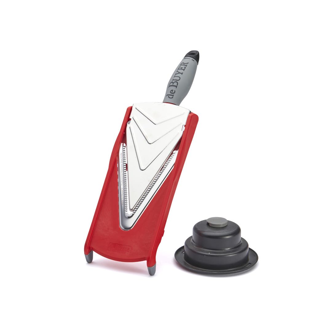 de Buyer Taglierina a Dischi in plastica, Rosso, 36,5 x 12,2 x 8 cm