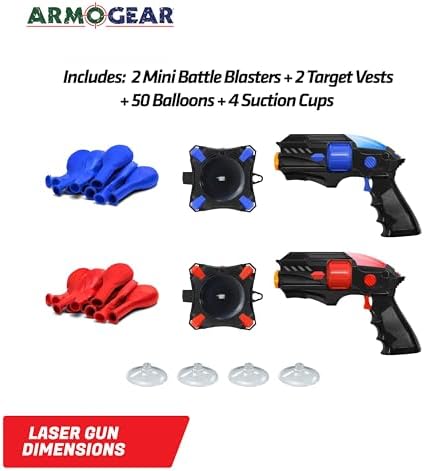 ArmoGear Laser Tag Game Set: Portable and Versatile Shooting Fun for Kids of All Ages - Perfect Electronic and Sports Gift for Boys- New