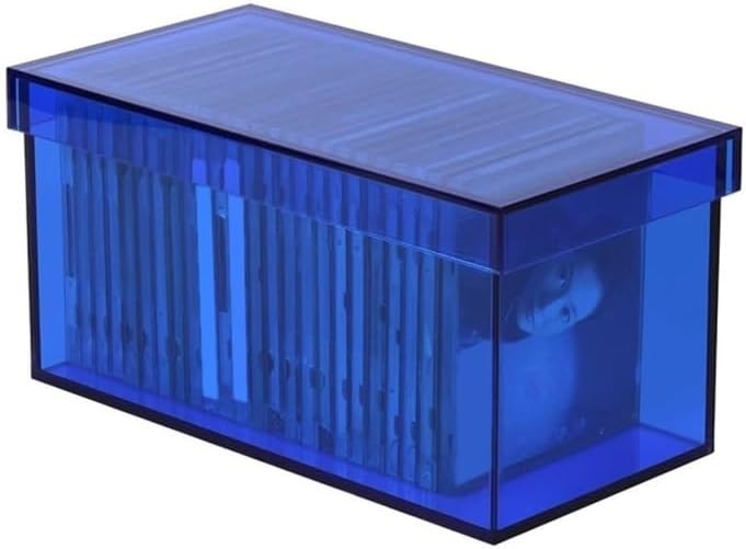 Cd Rack Rectangular Acrylic Storage Box with Lid Cd Record Rack for Home Office,