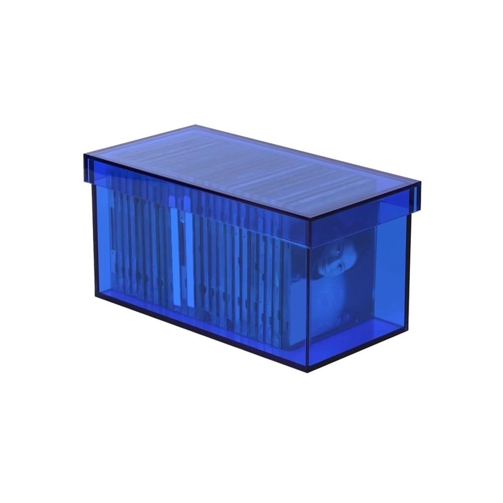 RYUQW3RE Cd Storage Rack Rectangular Acrylic Storage Box with Lid CD Record Rack for Home Office